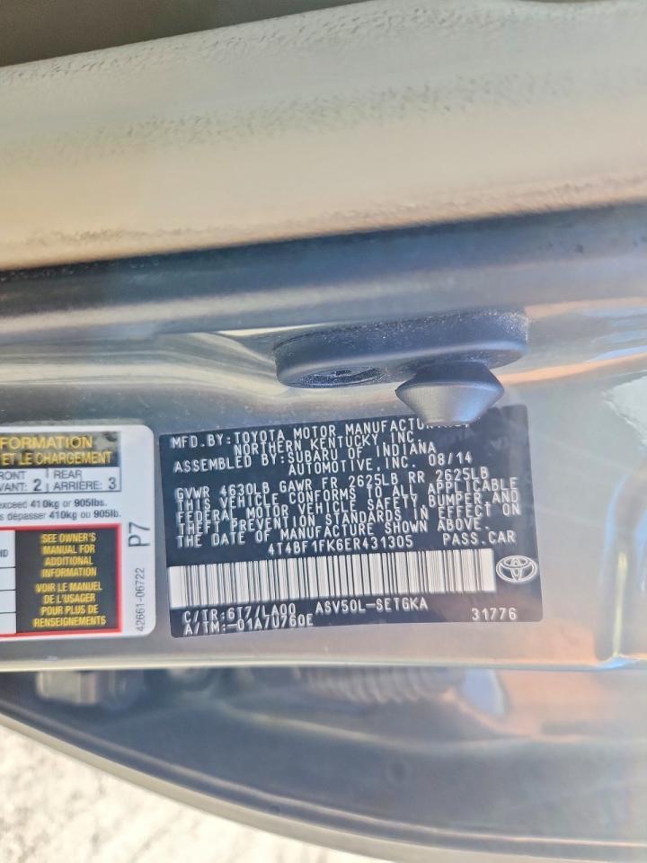 2014 Toyota Camry Xle - zdjęcie 12