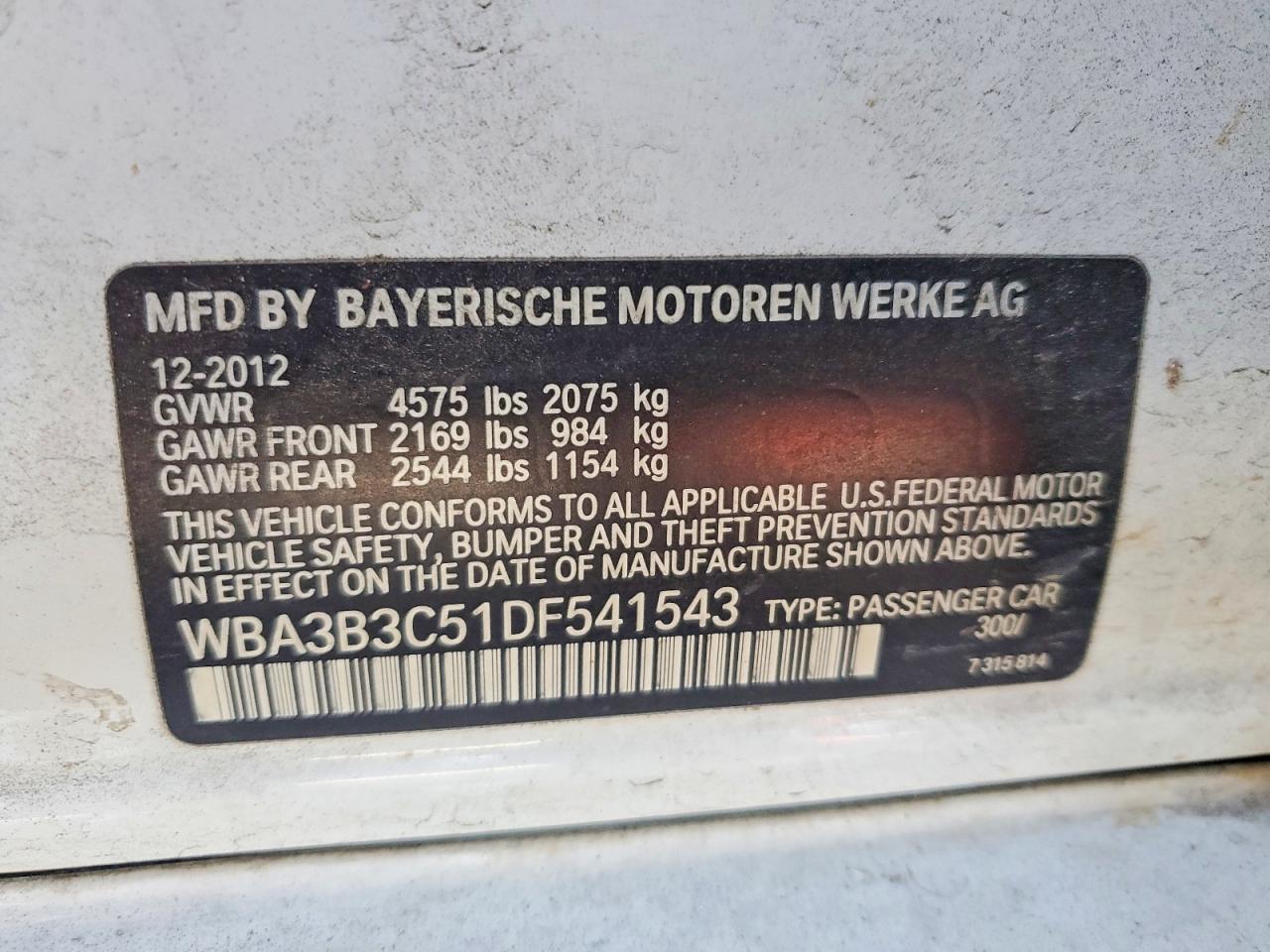 2013 BMW Seria 3 328i - zdjęcie 12