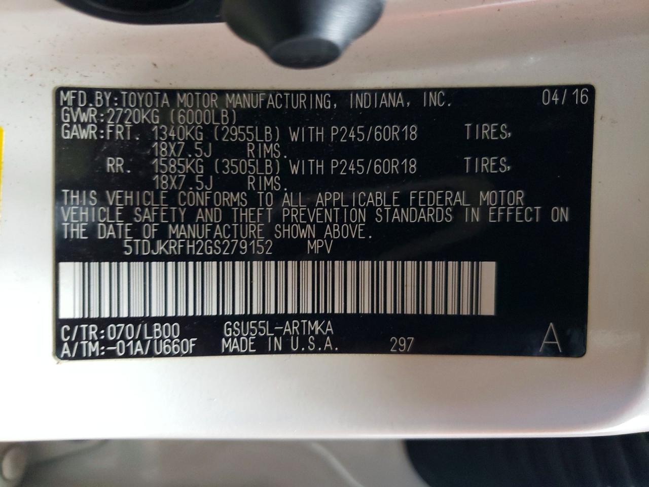 2016 Toyota Highlander Xle - zdjęcie 14