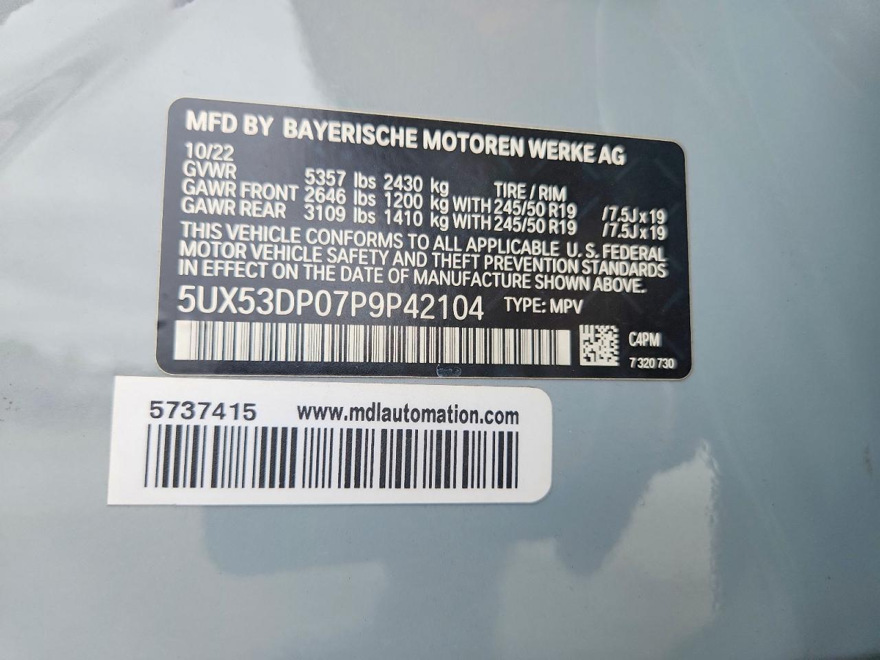 2023 BMW X3 xDrive30I - zdjęcie 13