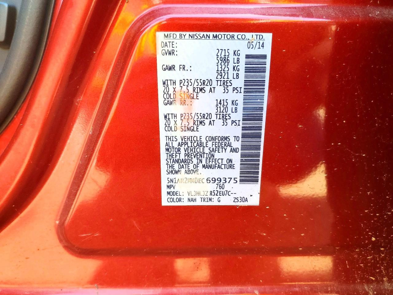 2014 Nissan Pathfinder - zdjęcie 13