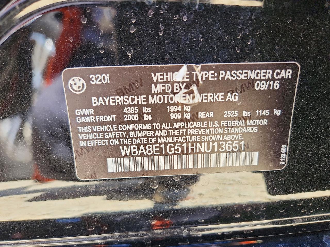 2017 BMW 320 I - zdjęcie 13