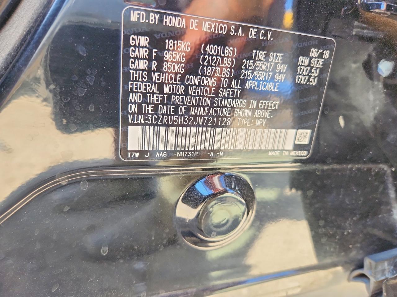 2018 Honda Hr-V Lx - zdjęcie 12
