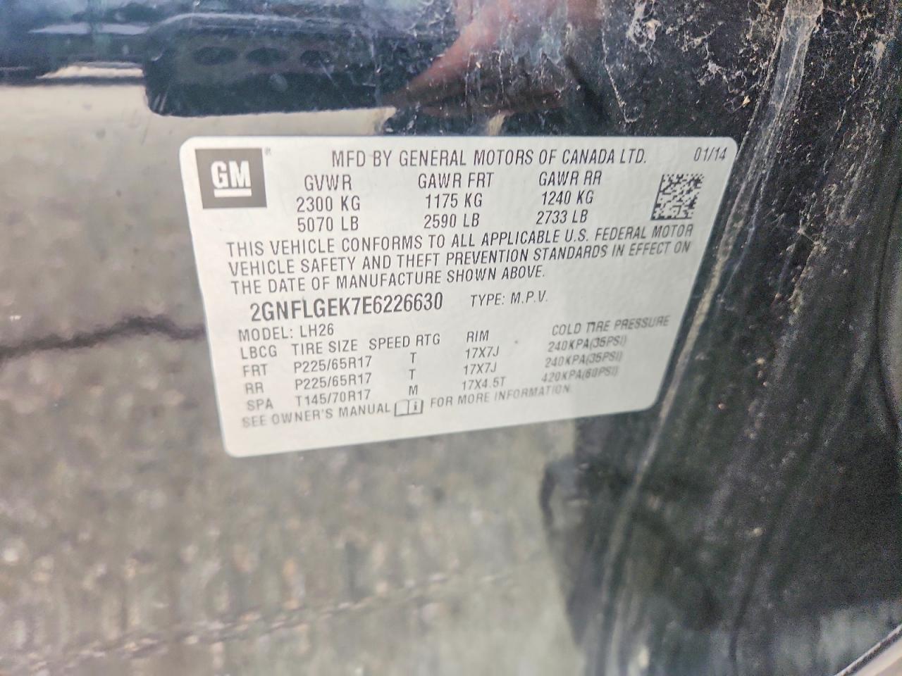 2014 Chevrolet Equinox Lt - zdjęcie 13