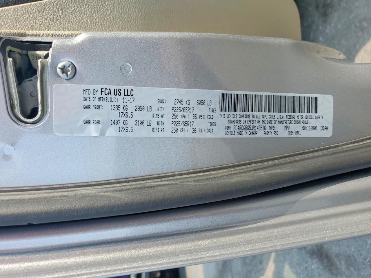 2018 Dodge Grand Caravan Se - zdjęcie 13