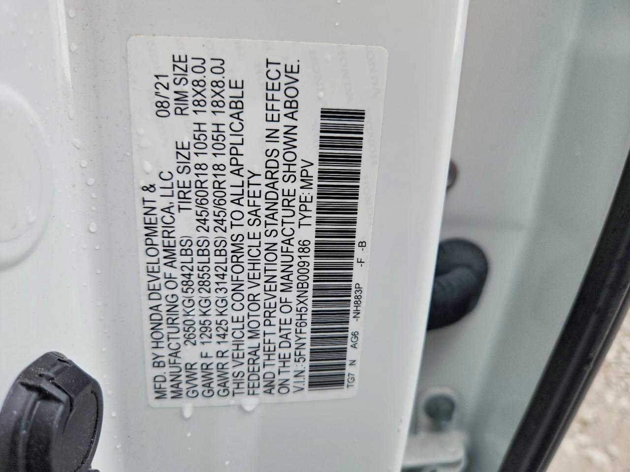 2022 Honda Pilot Exl - zdjęcie 13