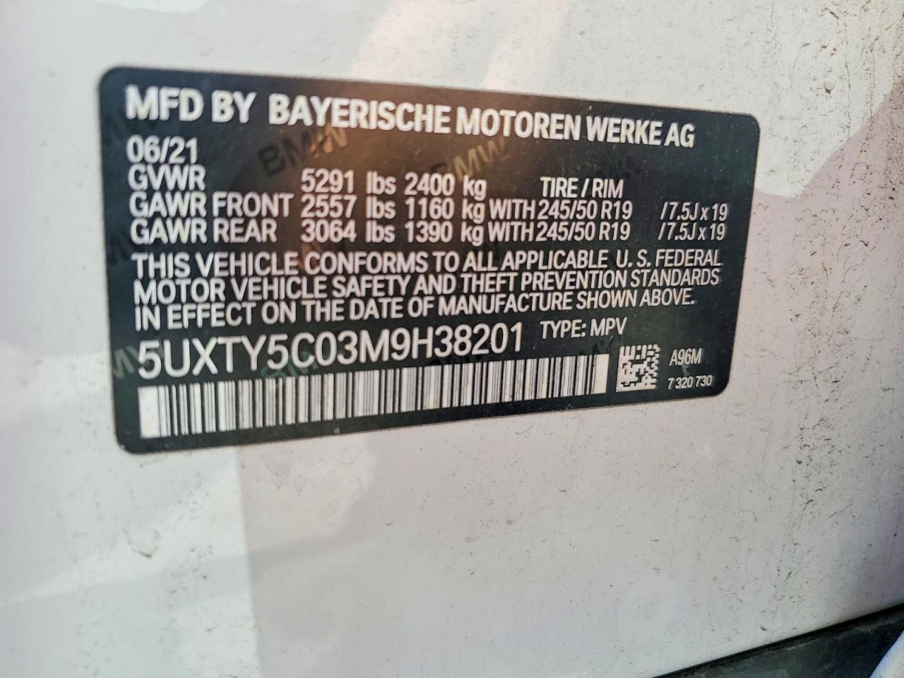 2021 BMW X3 xDrive30I - zdjęcie 13