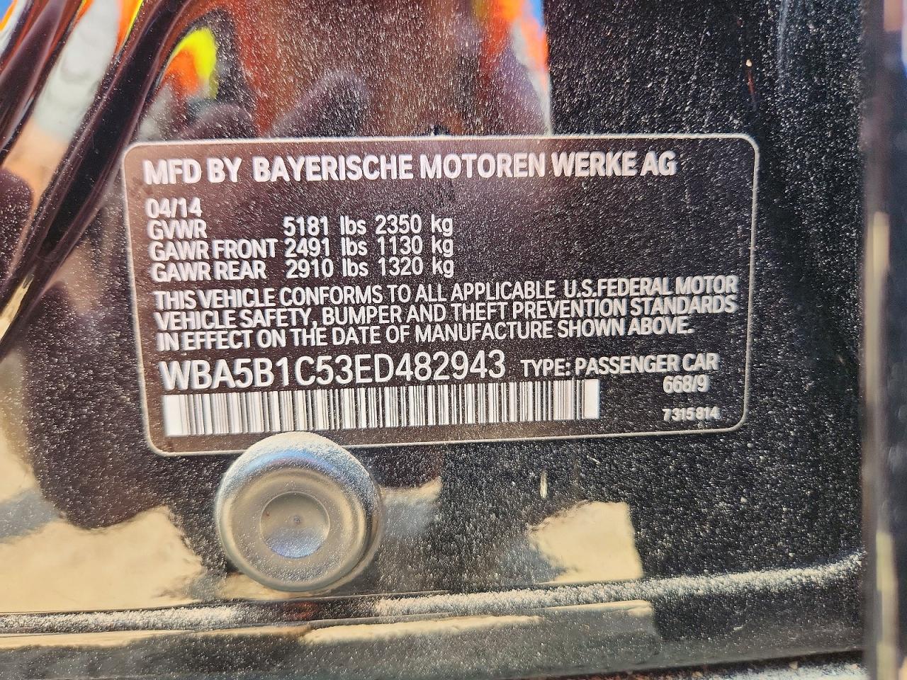 2014 BMW 535 I - zdjęcie 12