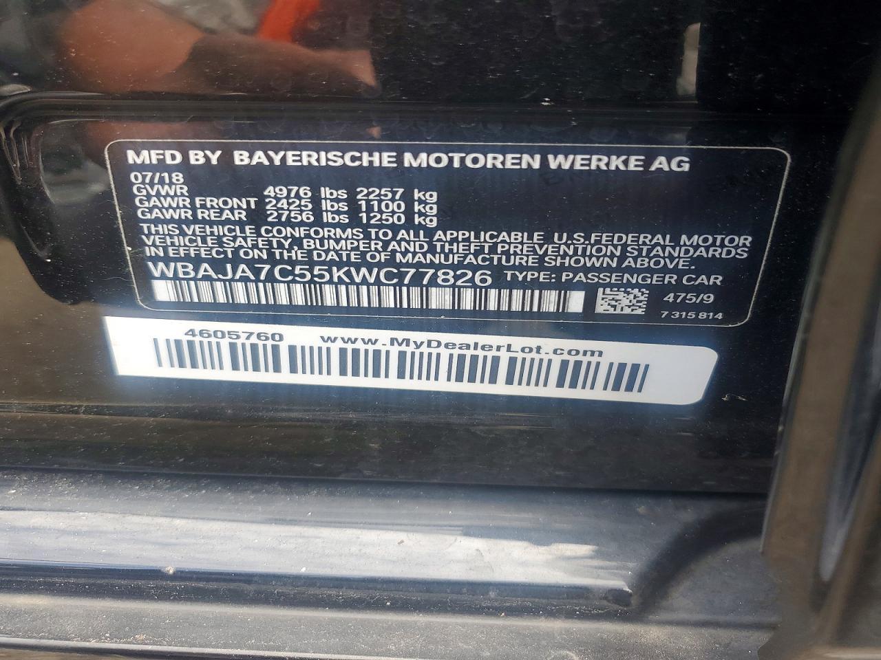 2019 BMW Seria 5 530i - zdjęcie 12