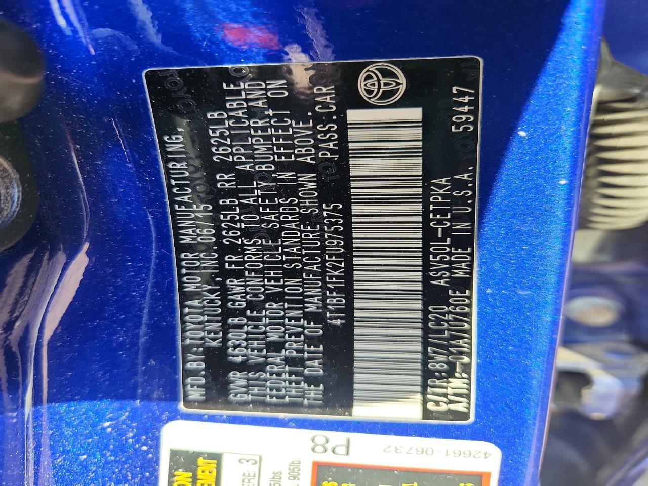 2015 Toyota Camry Xse - zdjęcie 12