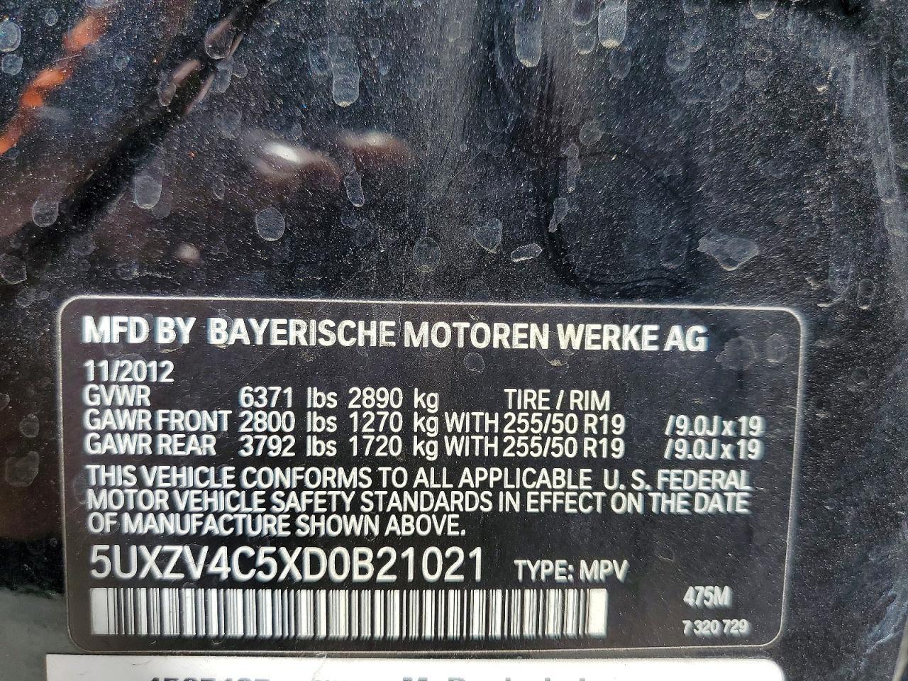 2013 BMW X5 xDrive35I - zdjęcie 12