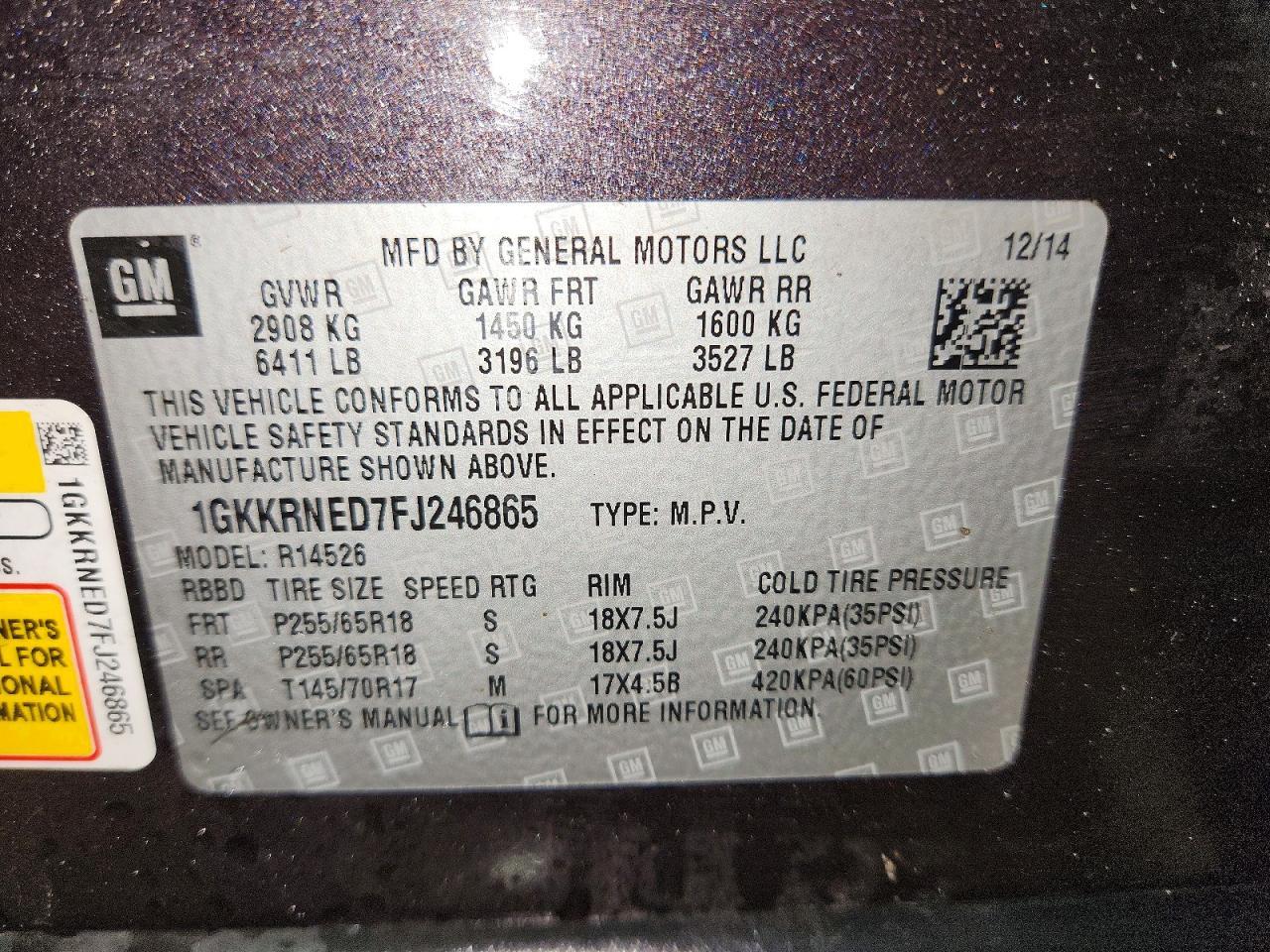 2015 GMC Acadia Sle - zdjęcie 13