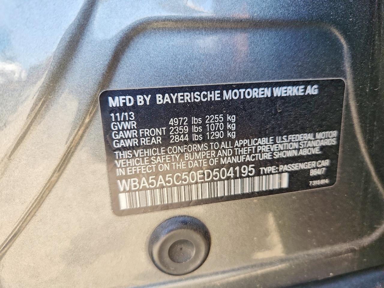 2014 BMW 528 I - zdjęcie 12