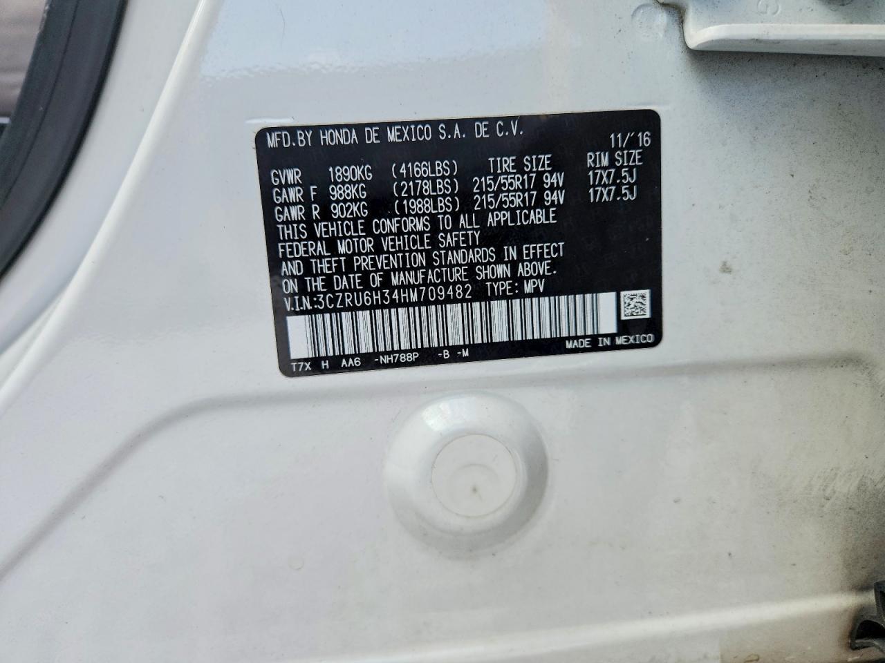 2017 Honda Hr-V Lx - zdjęcie 13