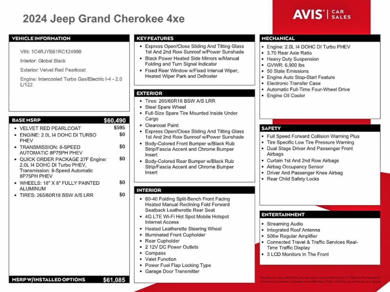2024 Jeep Grand Cherokee Limited 4Xe - zdjęcie 13