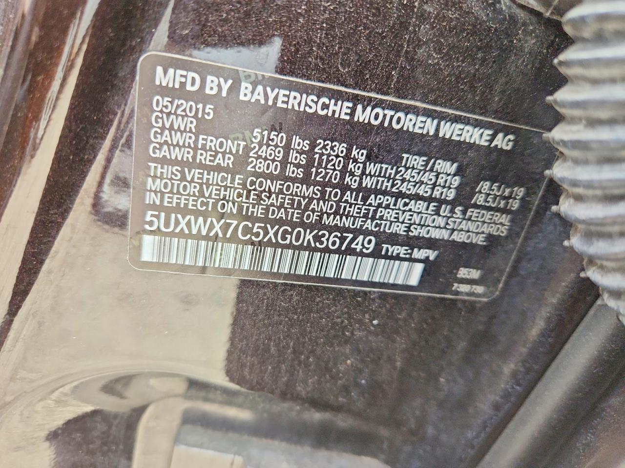 2016 BMW X3 xDrive35I - zdjęcie 13