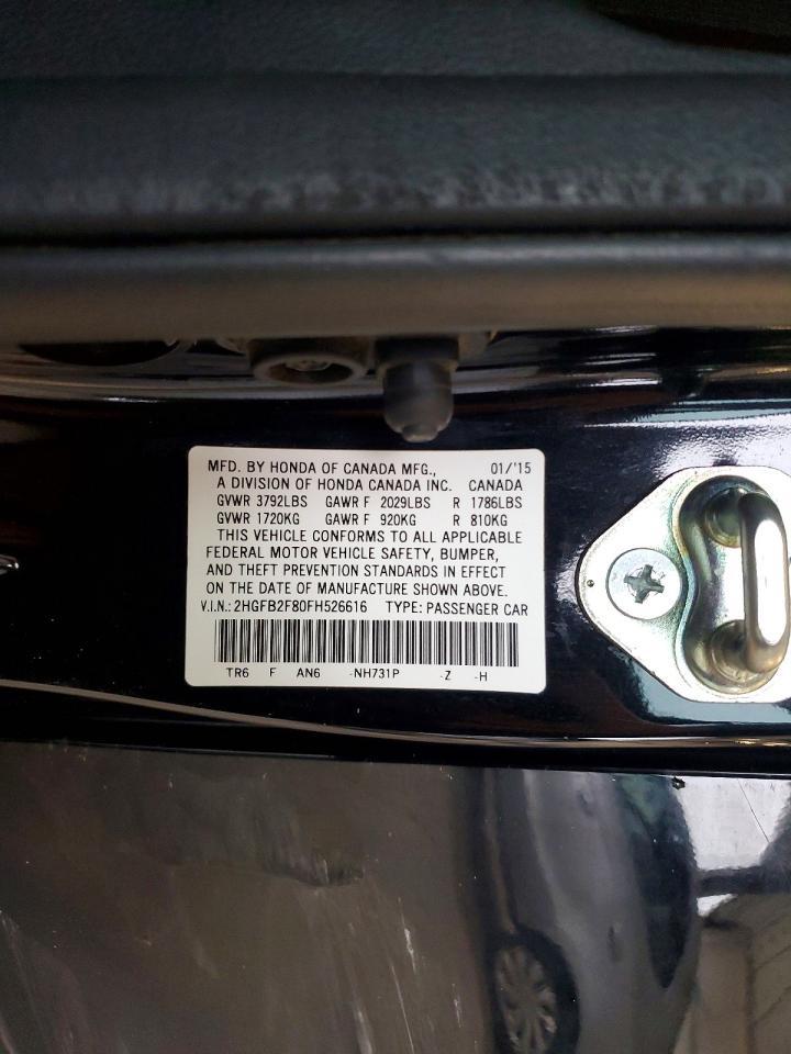 2015 Honda Civic Ex - zdjęcie 12
