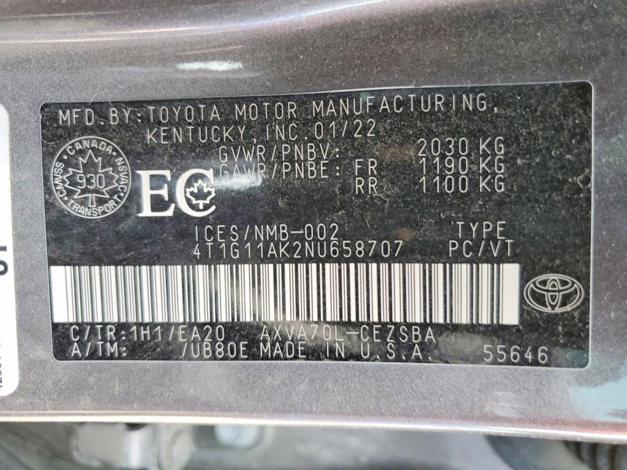 2022 Toyota Camry Se - zdjęcie 12