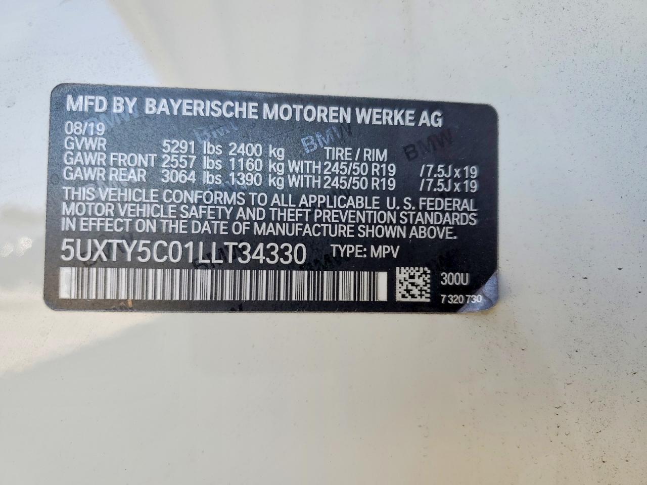 2020 BMW X3 xDrive30I - zdjęcie 12