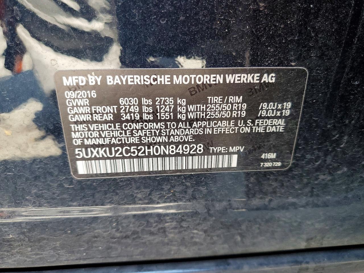 2017 BMW X6 xDrive35I - zdjęcie 14
