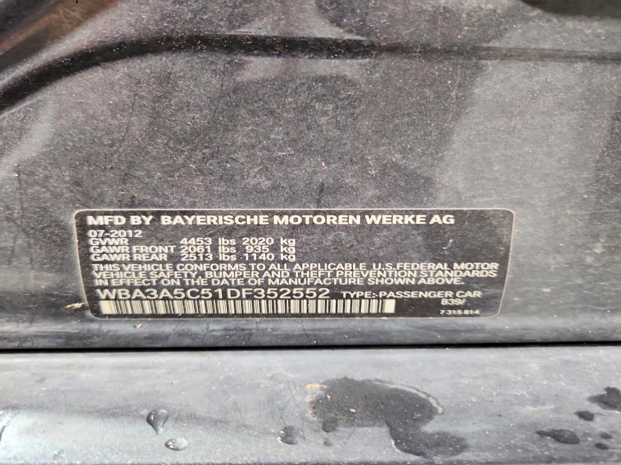 2013 BMW 328 I - zdjęcie 12