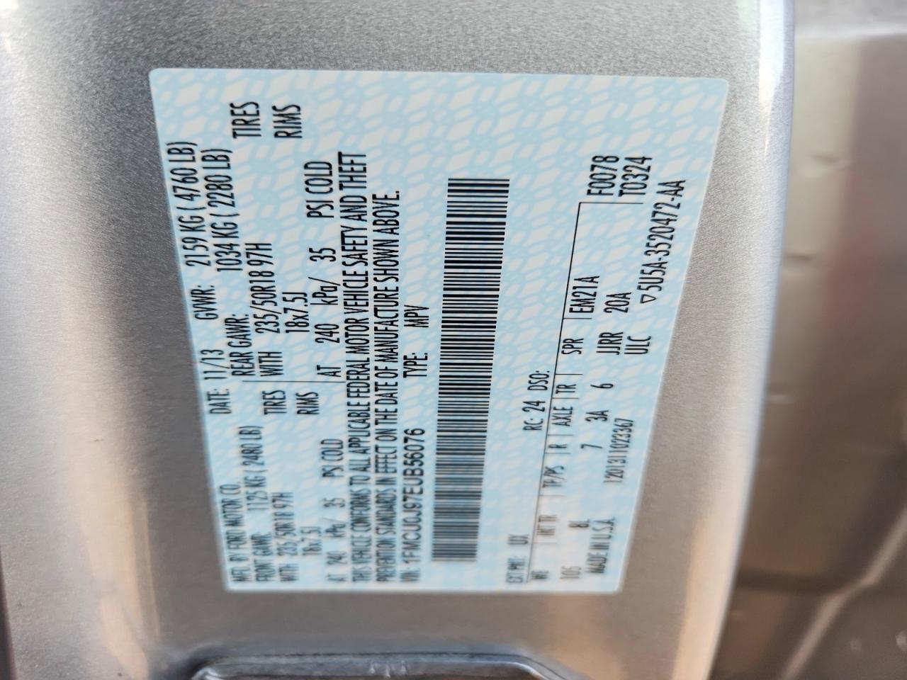 2014 Ford Escape Titanium - zdjęcie 14