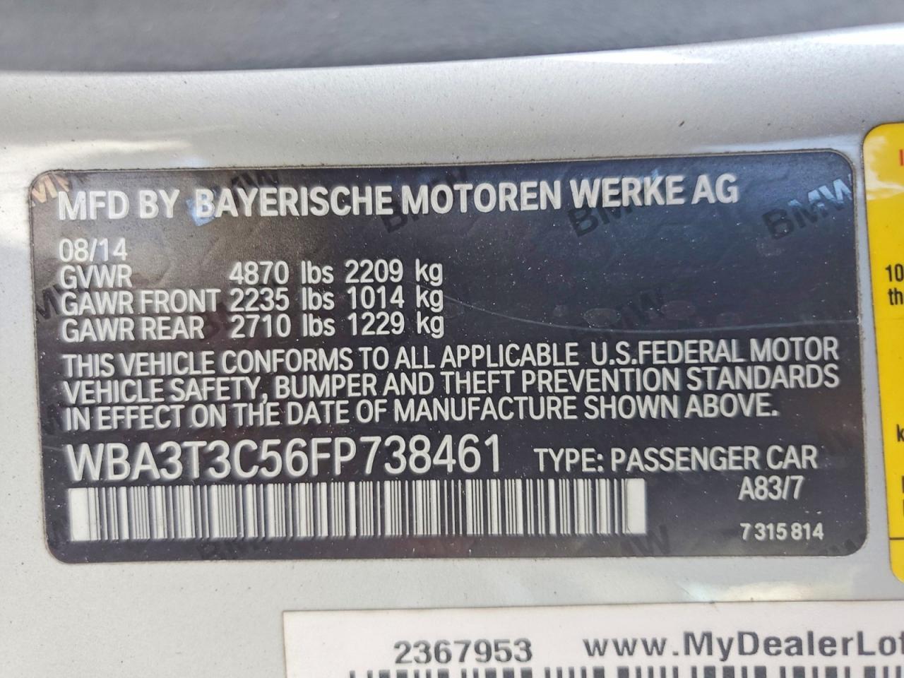 2015 BMW 435 I - zdjęcie 12