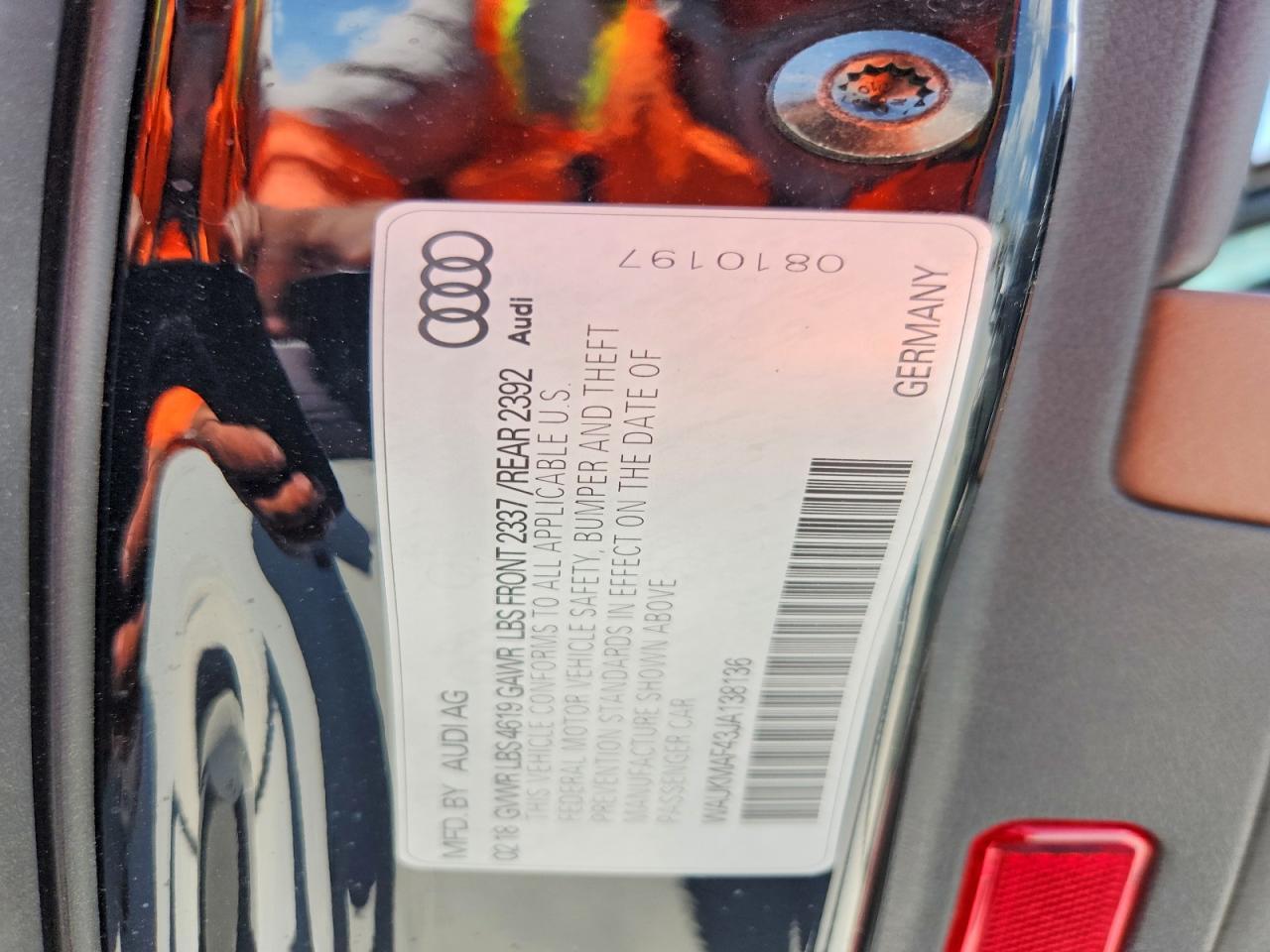 2018 Audi A4 Premium - zdjęcie 13
