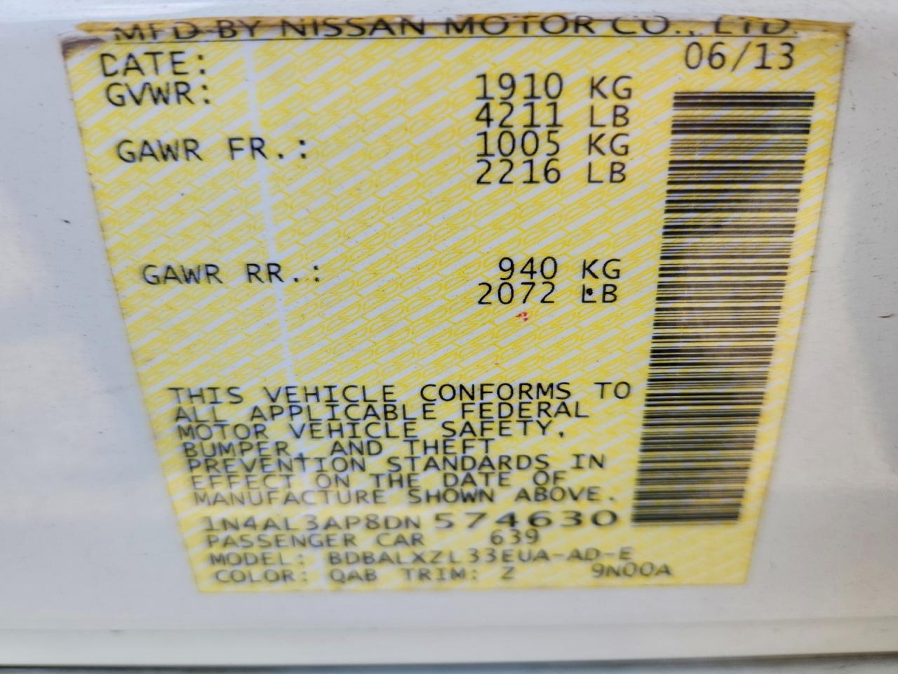 2013 Nissan Altima 2.5 - zdjęcie 12
