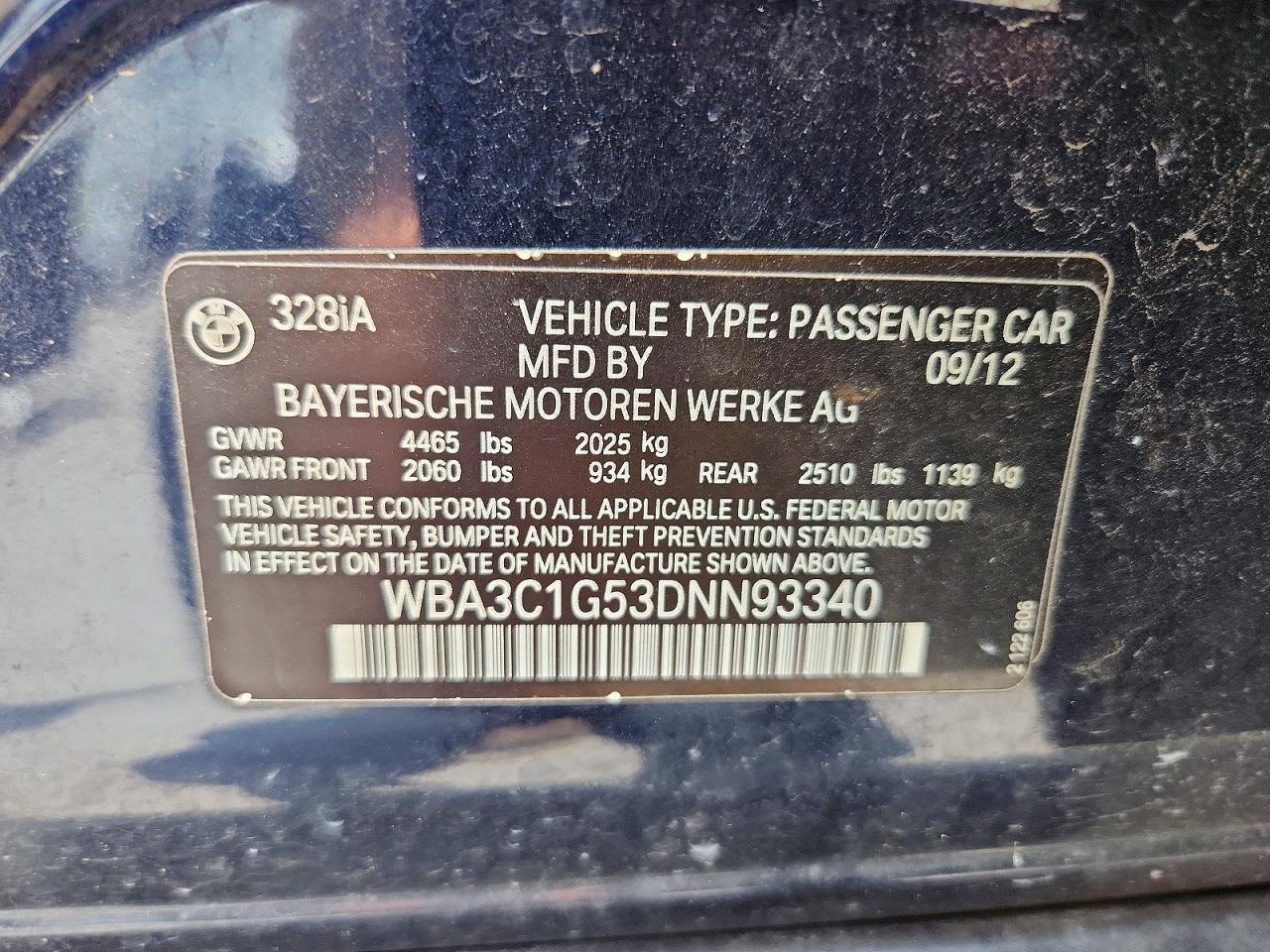 2013 BMW 328 I Sulev - zdjęcie 12