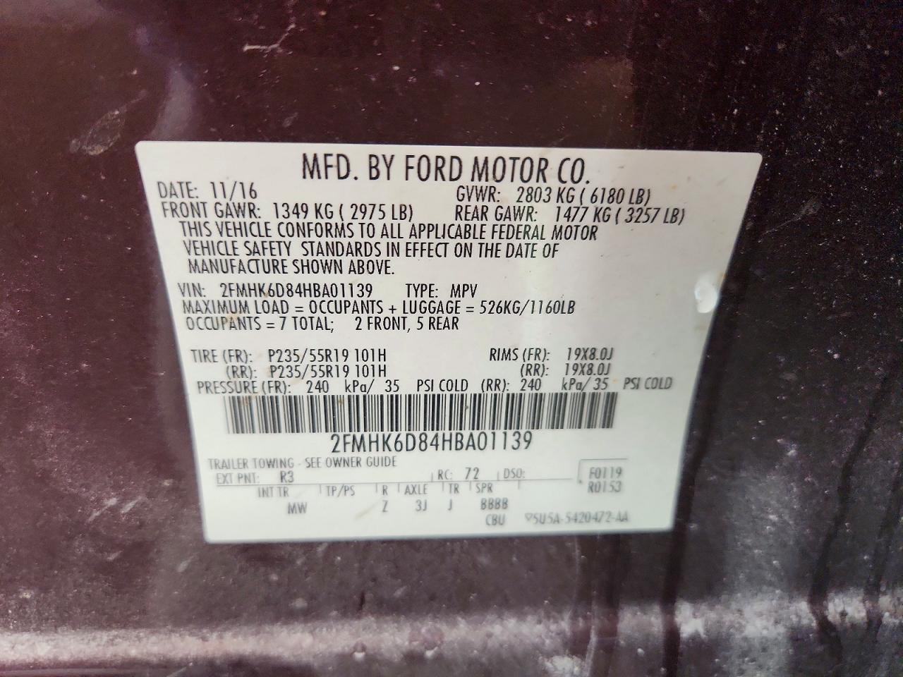 2017 Ford Flex Limited - zdjęcie 13