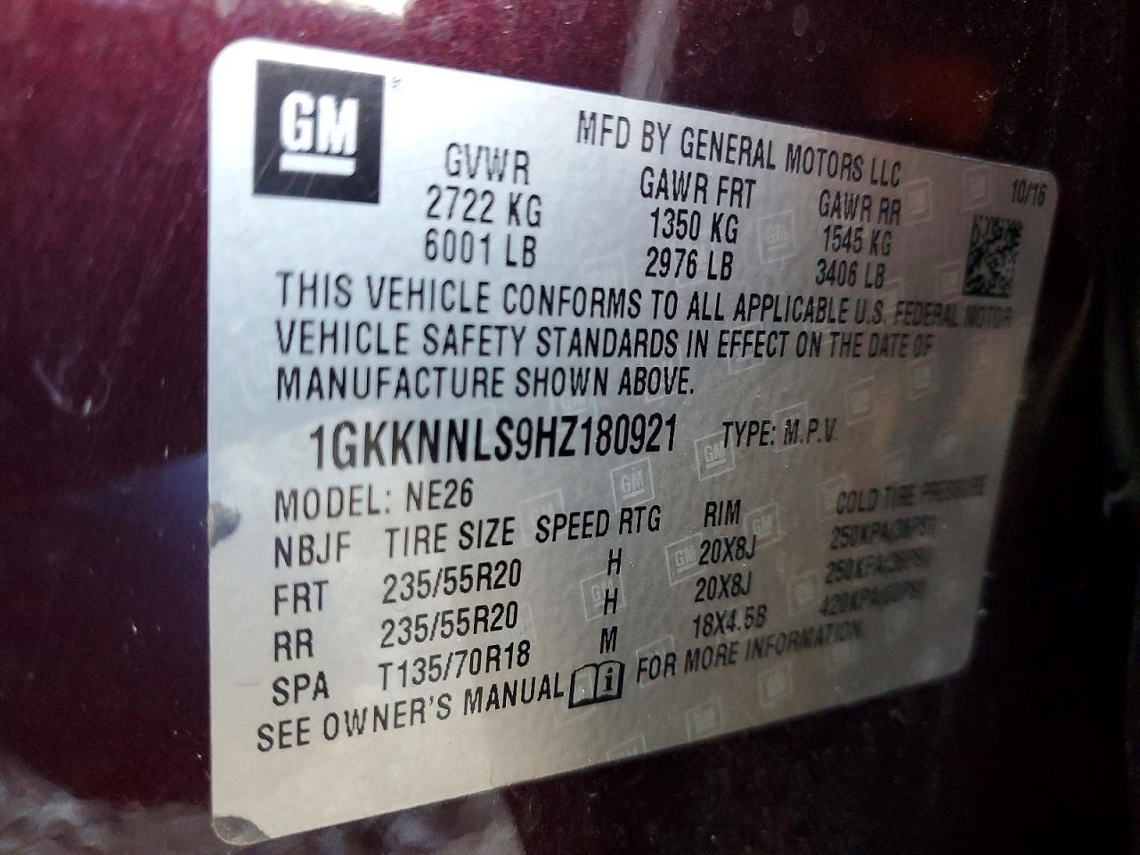 2017 GMC Acadia Slt-2 - zdjęcie 13