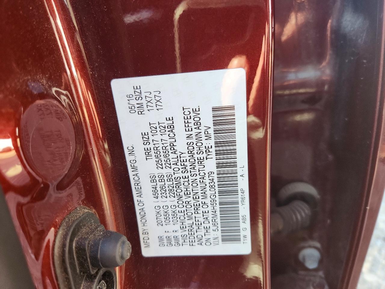 2016 Honda Cr-V Ex - zdjęcie 13