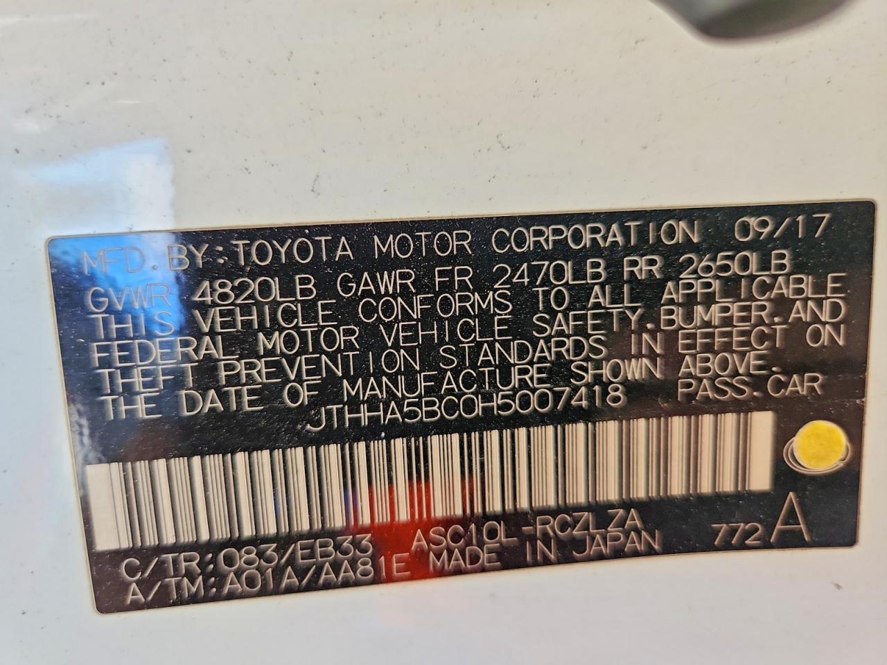 2017 Lexus Rc 200T - zdjęcie 12