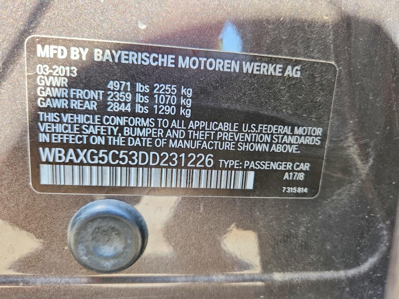 2013 BMW 528 I - zdjęcie 12