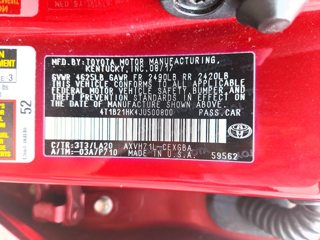2018 Toyota Camry Hybrid Xle - zdjęcie 13