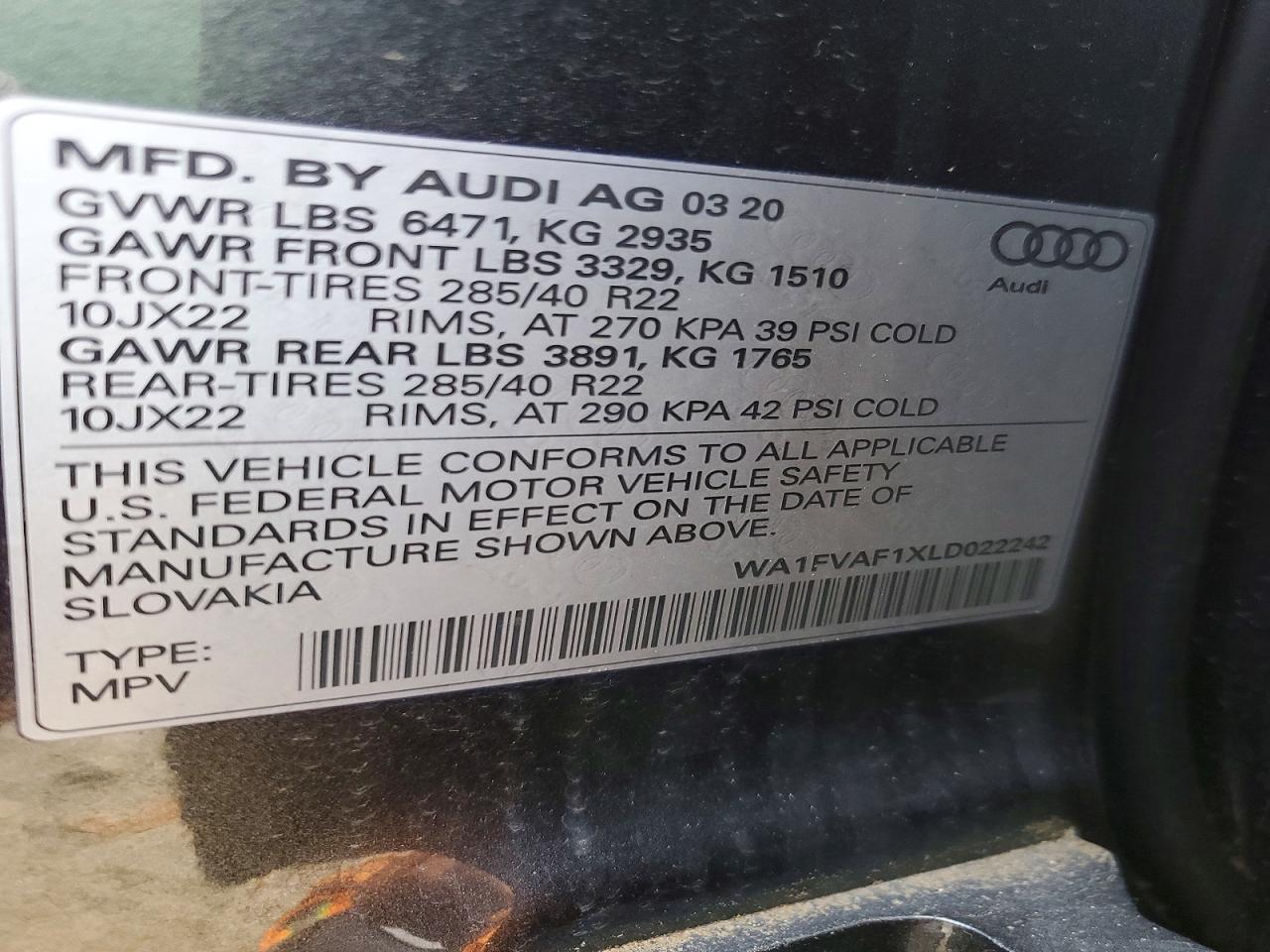2020 Audi Q8 Prestige S-Line - zdjęcie 14