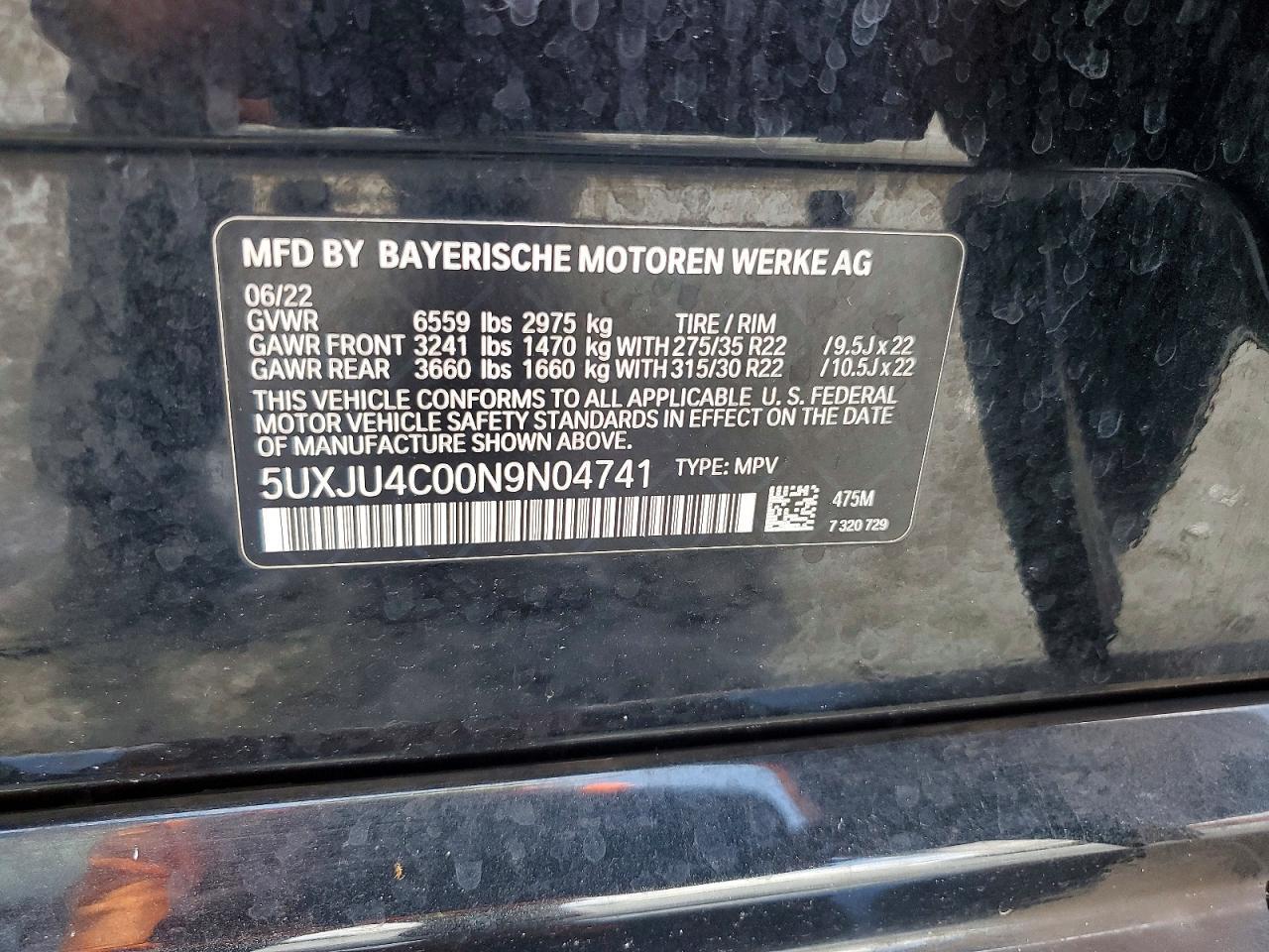 2022 BMW X5 M50I - zdjęcie 14