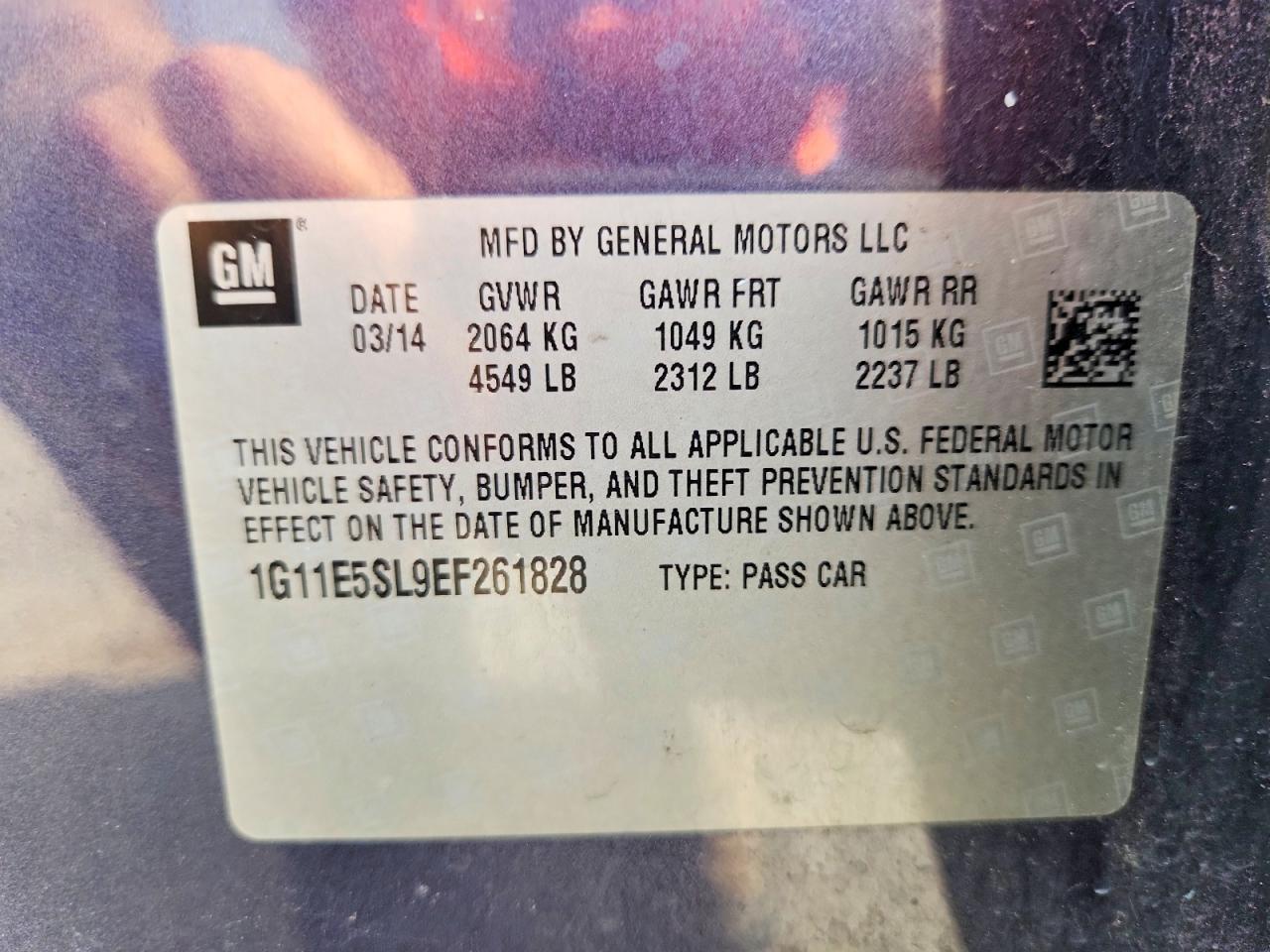 2014 Chevrolet Malibu 2Lt - zdjęcie 13