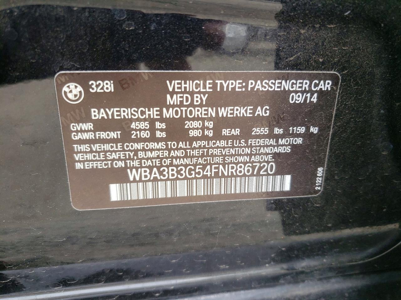 2015 BMW Seria 3 328i - zdjęcie 12