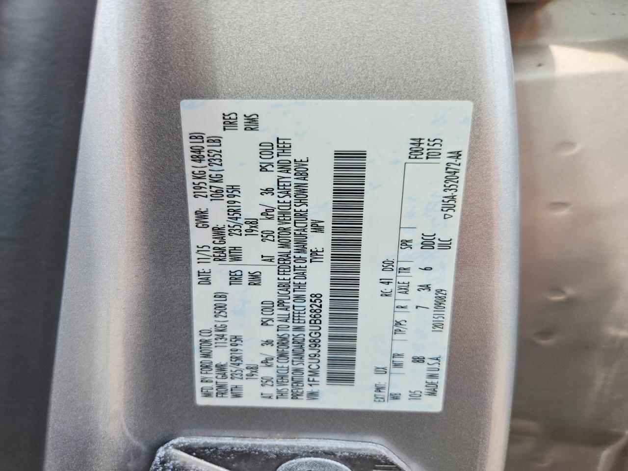 2016 Ford Escape Titanium - zdjęcie 13