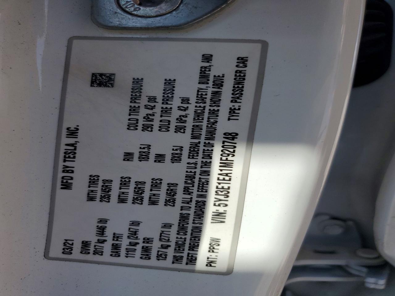 2021 Tesla Model 3 - zdjęcie 12