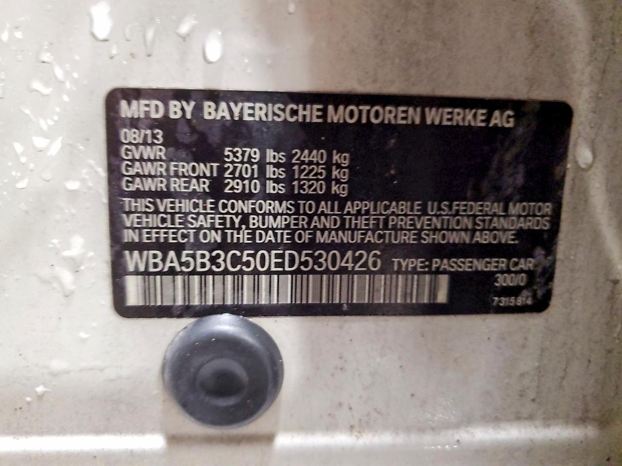 2014 BMW Seria 5 535i - zdjęcie 12
