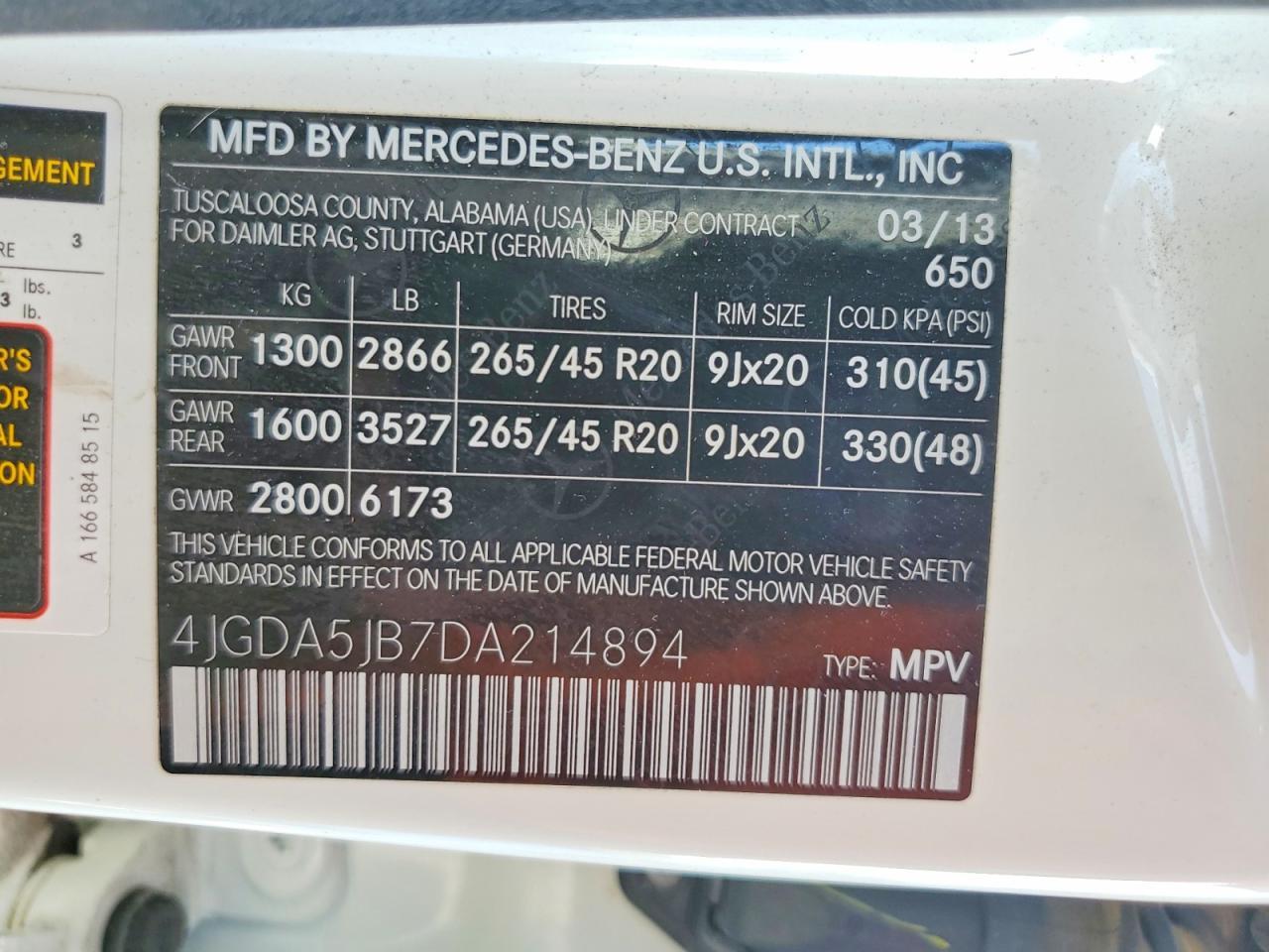 2013 Mercedes-Benz Ml 350 - zdjęcie 13
