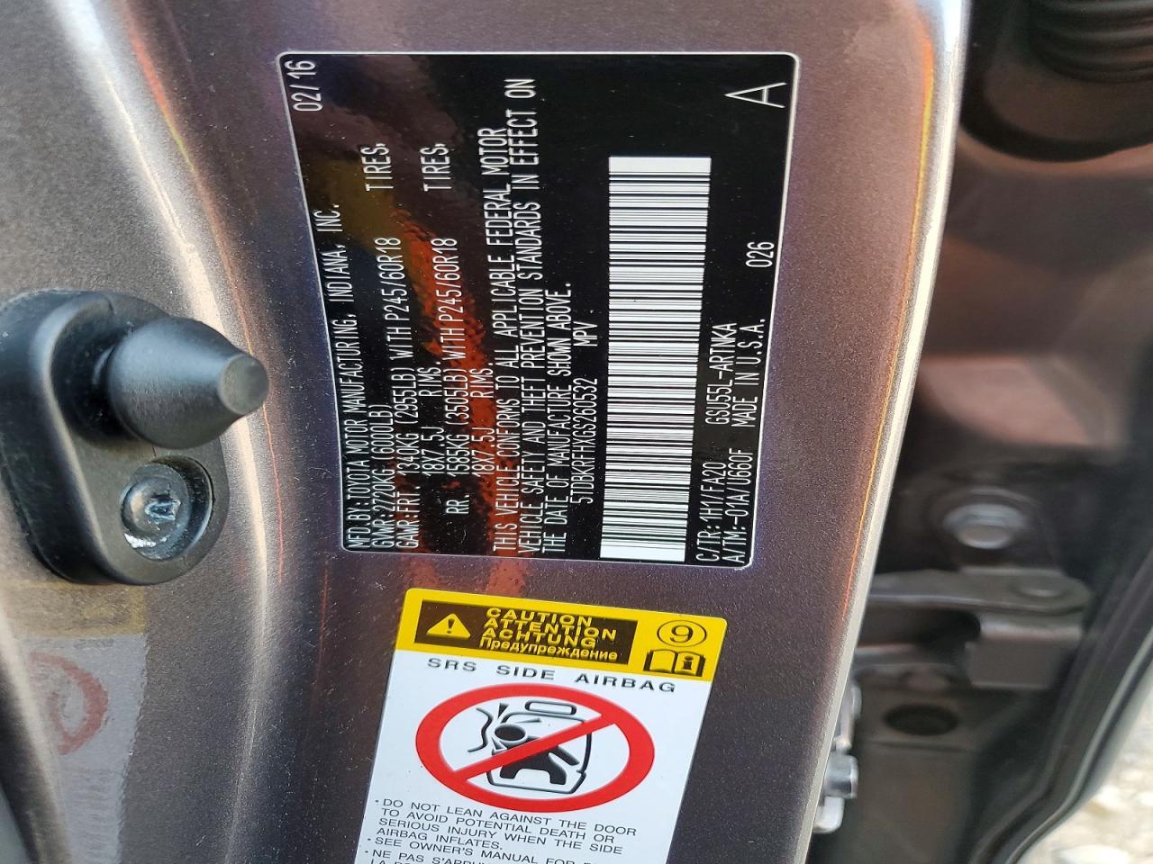 2016 Toyota Highlander Le Plus - zdjęcie 13