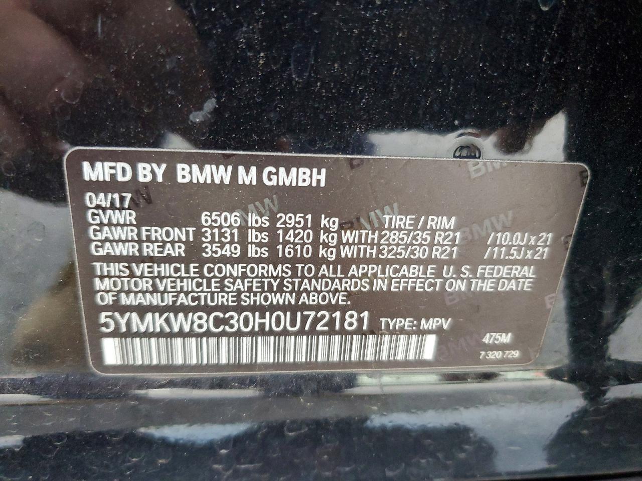 2017 BMW X6 M - zdjęcie 13