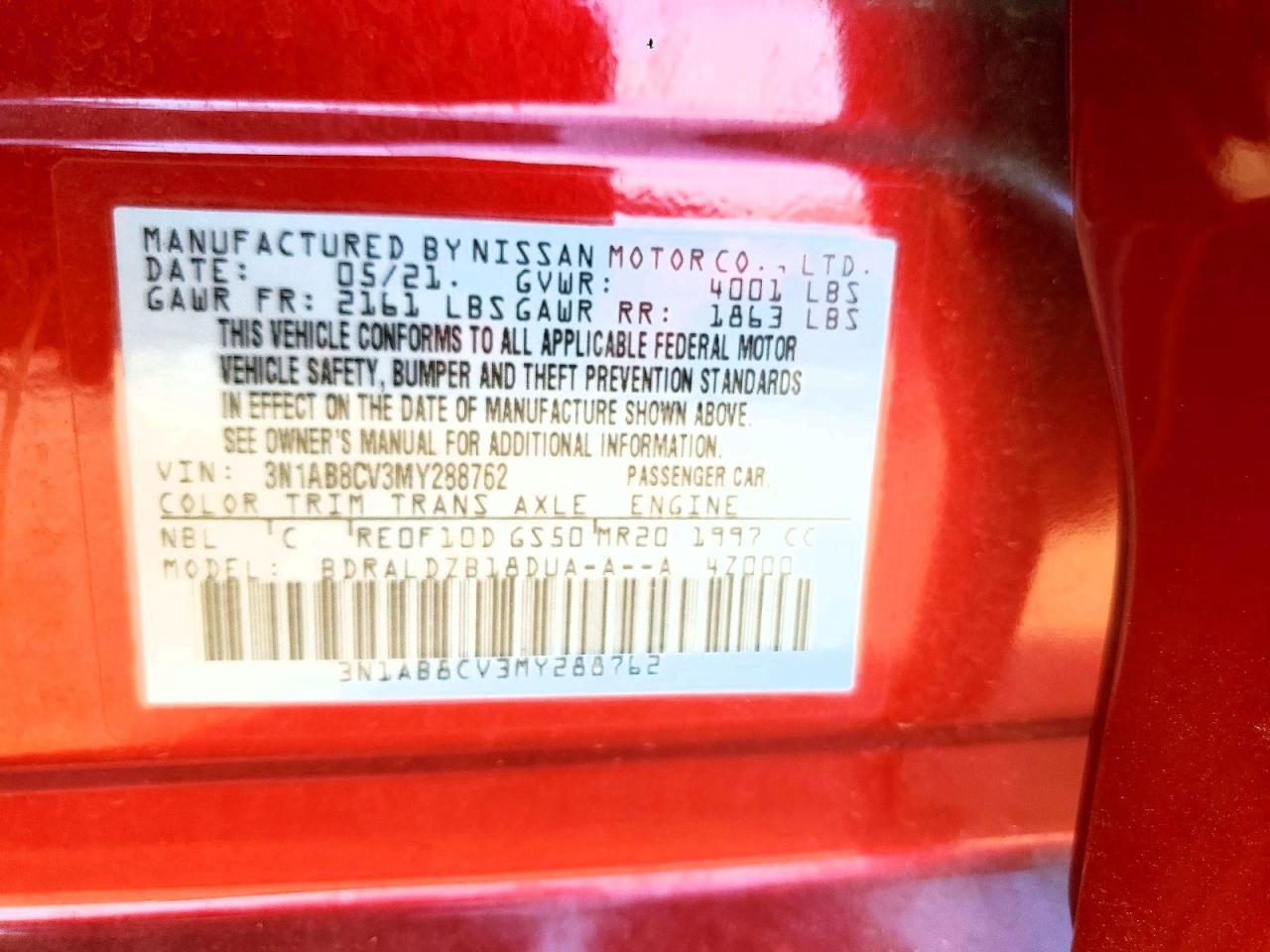 2021 Nissan Sentra Sv - zdjęcie 12