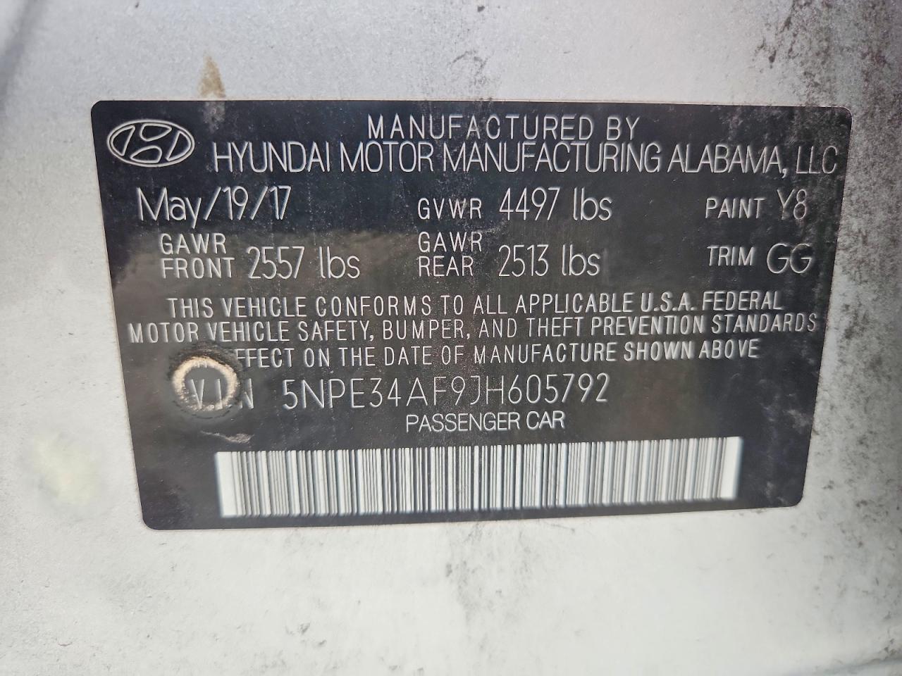 2018 Hyundai Sonata Sel - zdjęcie 12