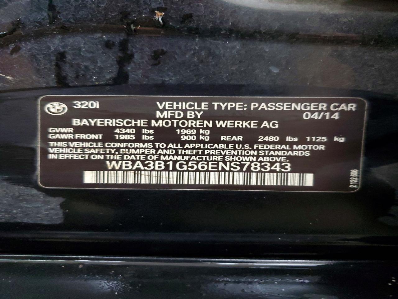 2014 BMW 320 I - zdjęcie 12