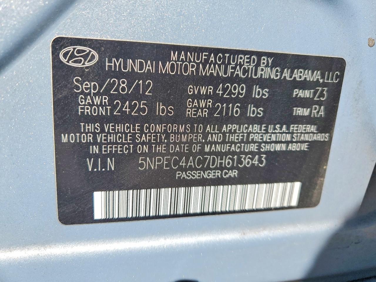2013 Hyundai Sonata Limited - zdjęcie 12